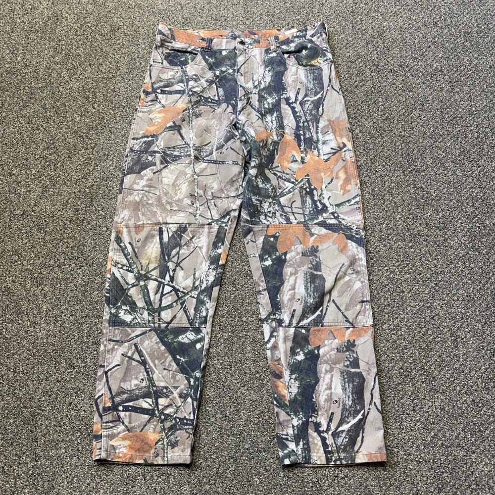 Wrangler Jeans Camo Fusion 3D Forest 97GR1FS Mens 36x32 Double Knee Hunting